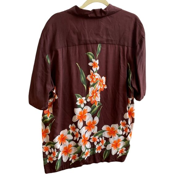 Favant Mens Hawaiian Tropical Floral Rayon Button Up Shirt Size XL  ith pocket - Picture 6 of 8